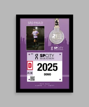imagem ilustrativa do quadro Bib Number Photo - borda preta