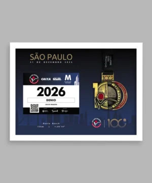 imagem ilustrativa do quadro Bib Number Basic - borda branca