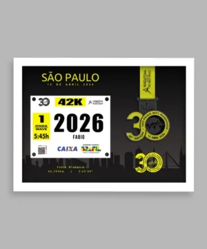 imagem ilustrativa do quadro Bib Number Brasic - borda branca