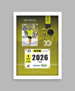 imagem ilustrativa do quadro Bib Number Photo - borda branca