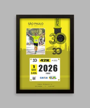 imagem ilustrativa do quadro Bib Number Photo - borda preta