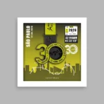 imagem ilustrativa do quadro Small P - borda branca