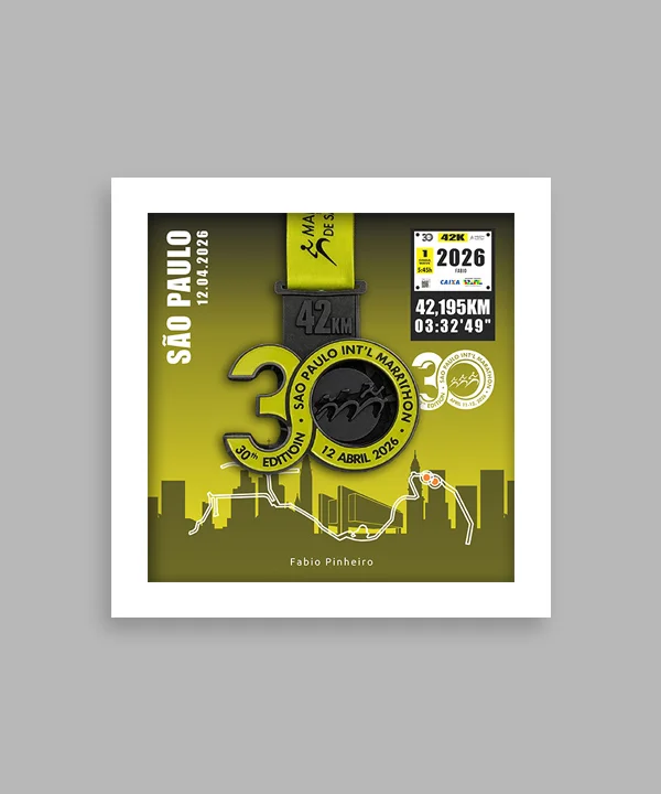 imagem ilustrativa do quadro Small P - borda branca