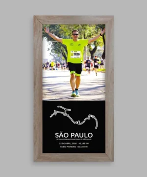 imagem ilustrativa do quadro Slim Photo - borda madeira