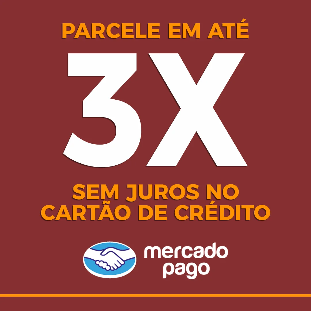 Parcele em até 3 vezes sem juros