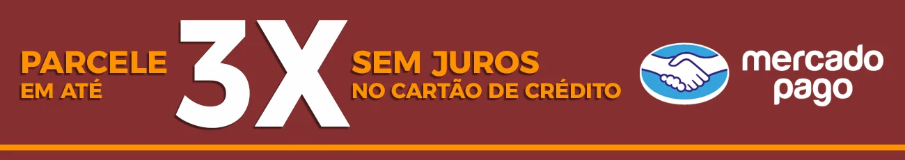 Parcele em até 3 vezes sem juros